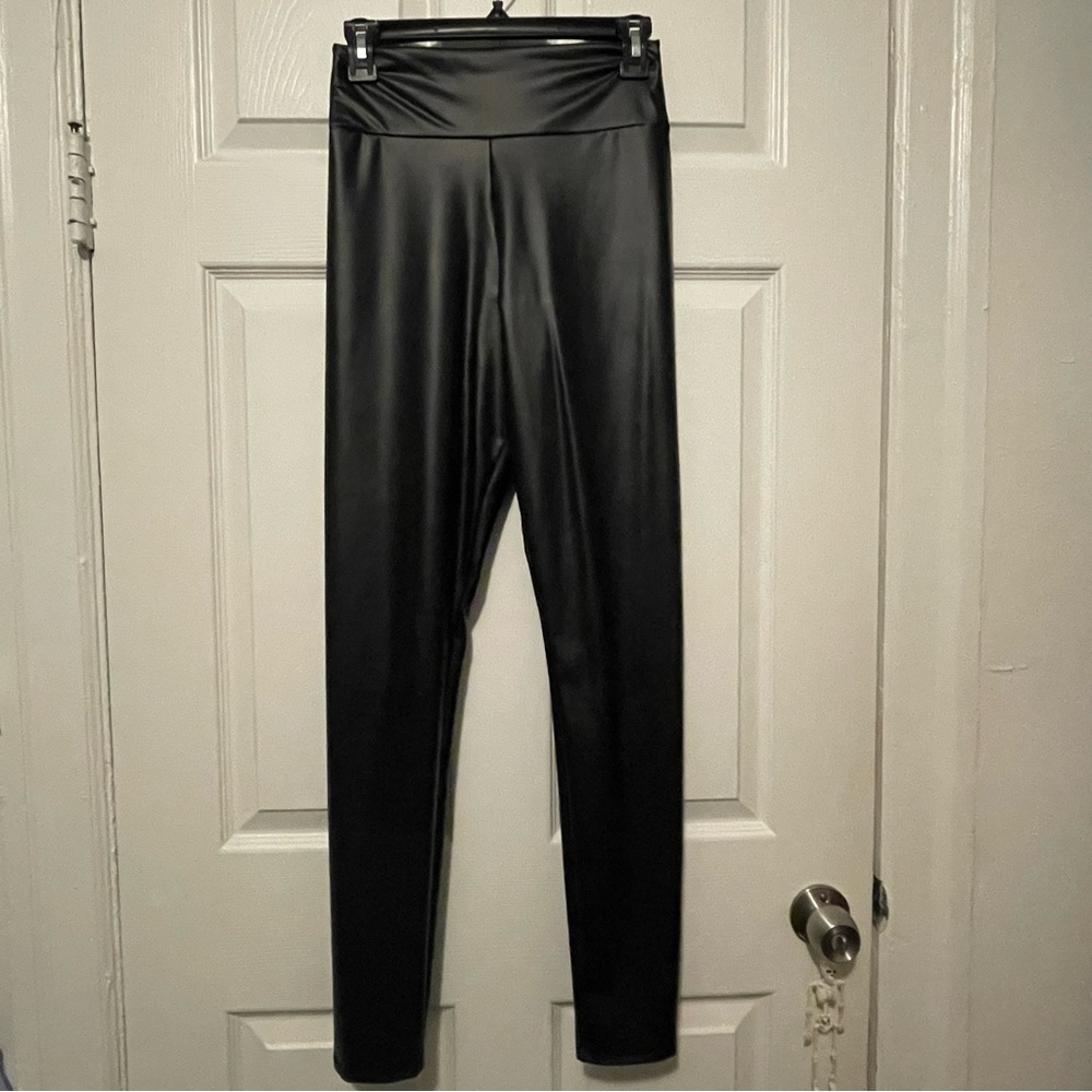 Windsor Black Leather Leggings